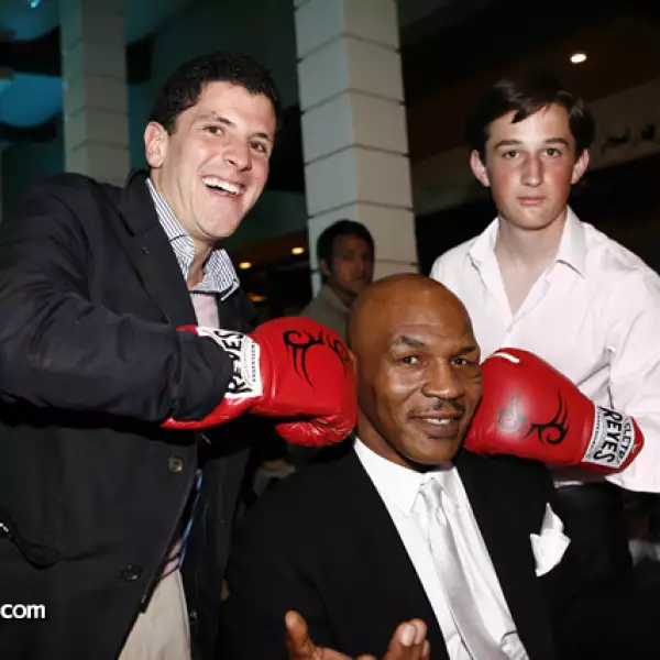 Sebastián Muñoz de Baena, Mike Tyson y Andrés Sulaimán