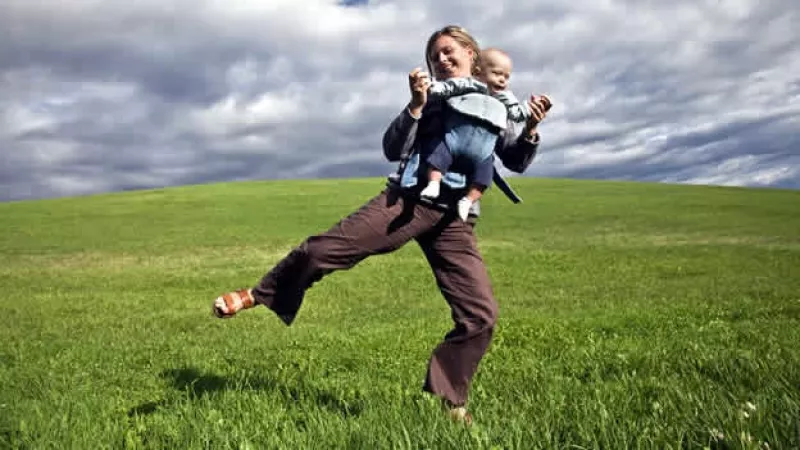 mama, bailar, bebe, paterniadad, maternidad