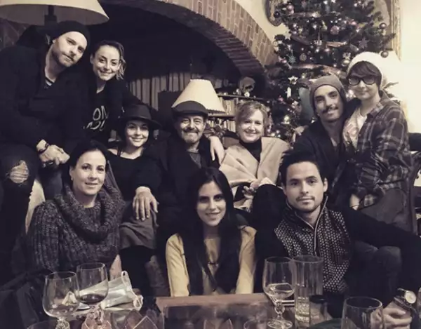 La preja celebró Nochebuena con la familia de ella.