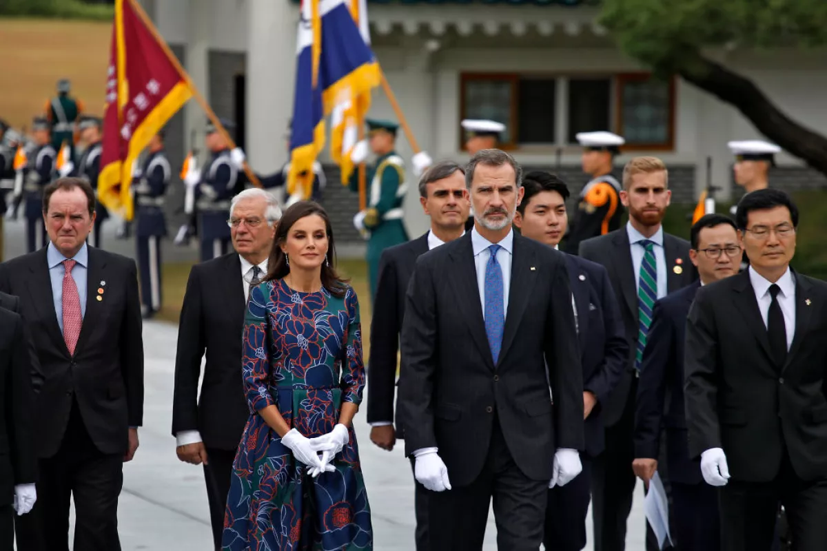 Reina Leitzia y el rey Felipe VI de España