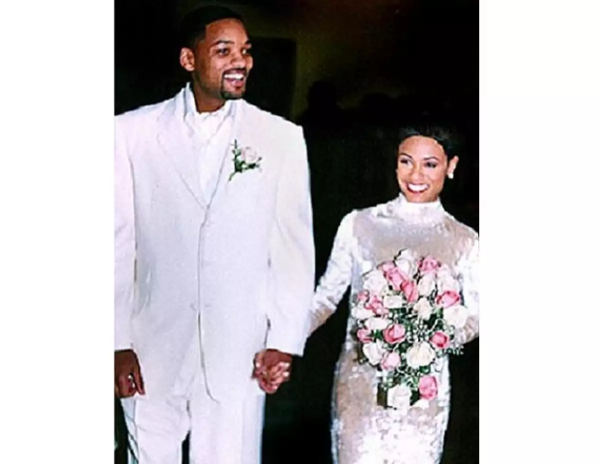 Will y Jada el día de su boda en Baltimore.