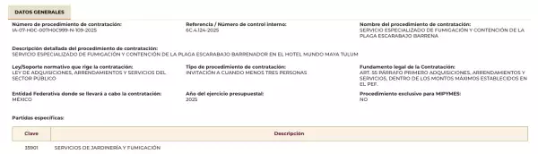 licitacion-fumigacion-hotel-tulum