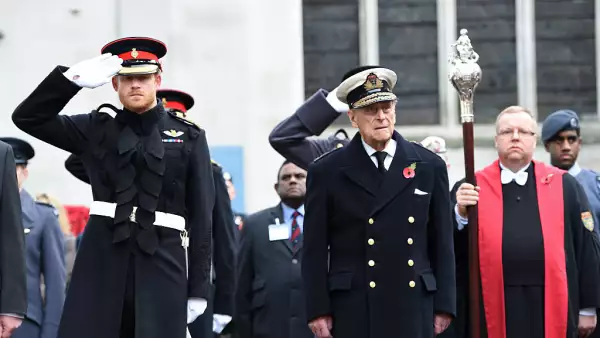 Duke Of Edinburgh And Prince Harry Visit The Fields Of Remembrance