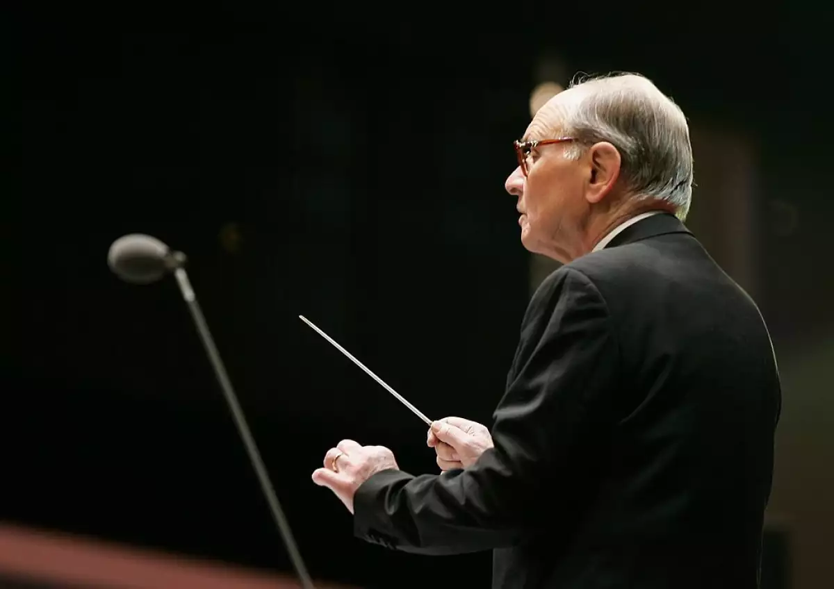 Olympics Day 3 - Composer Ennio Morricone Performs At Medals Plaza