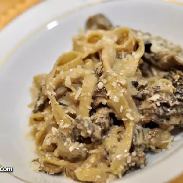 Pasta,Morillas,Porcini
