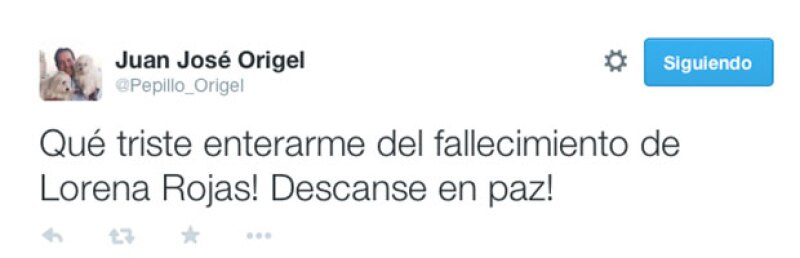 El periodista informó y lamentó el fallecimiento de Lorena.