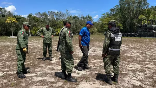 Un grupo de ingenieros militares que colaboraron en la construcción del AIFA llegó a Tulum para integrarse a la construcción del Tren Maya.