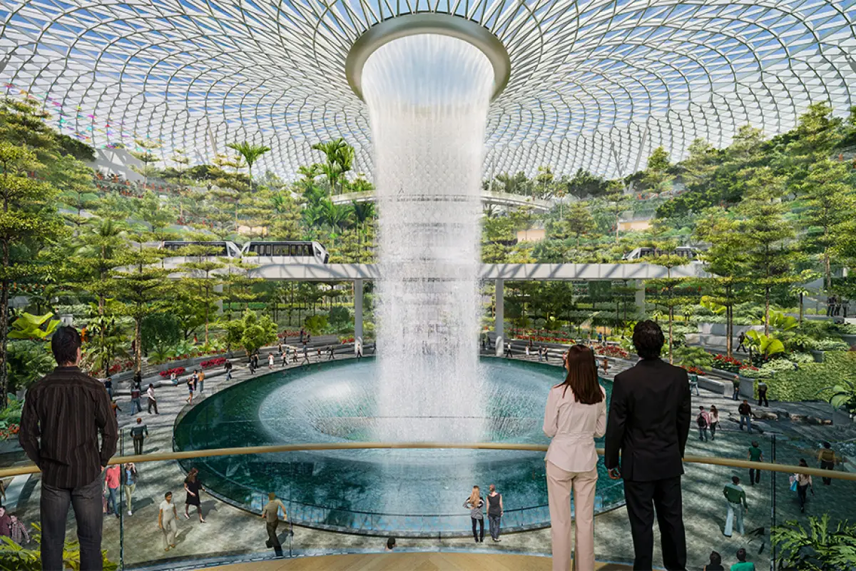Cascada - Aeropuerto Jewel Changi