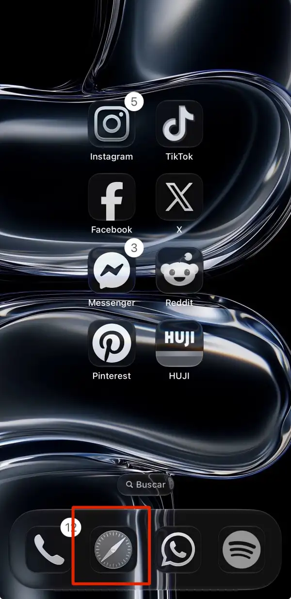 Menú principal de iPhone en donde el usuario puede encontrar todas las apps descargadas  y acomodarlas a su gusto.