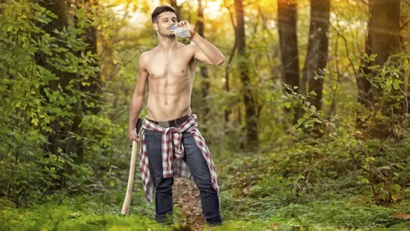 lumpersexual leñador sexy