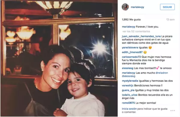 `Por siempre, te amo´, escribió María hace unas semanas junto a esta imagen.