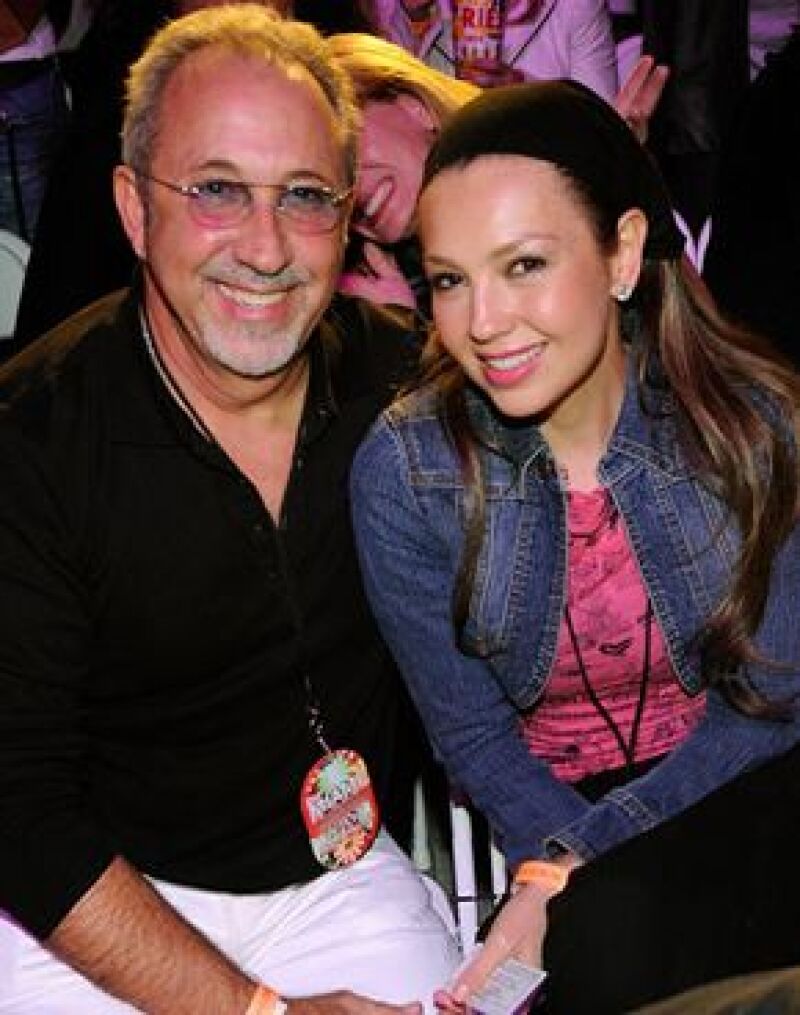 La noche de ayer, la cantante asistió junto con Emilio Estefan a ver a la Reina del Pop.