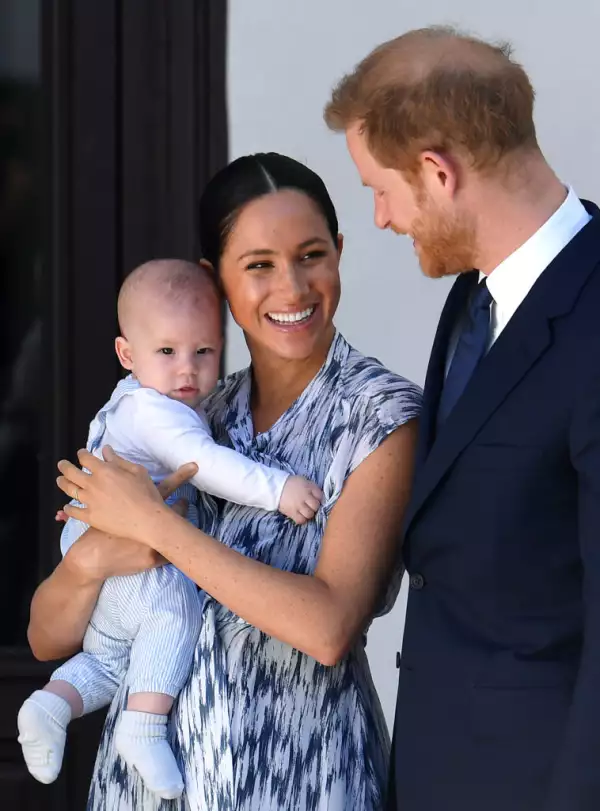 Archie Harrison, Meghan Markle y el príncipe Harry