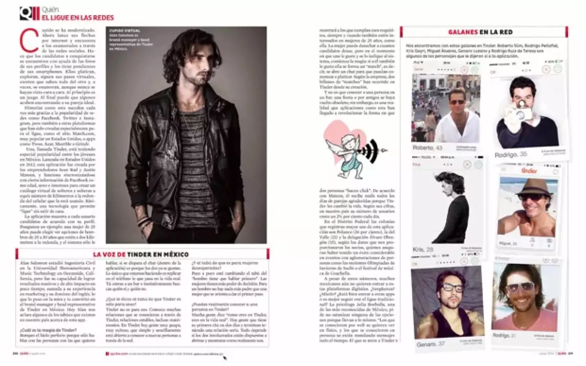 Alan Salomón en brand manager y head representative de Tinder en México.