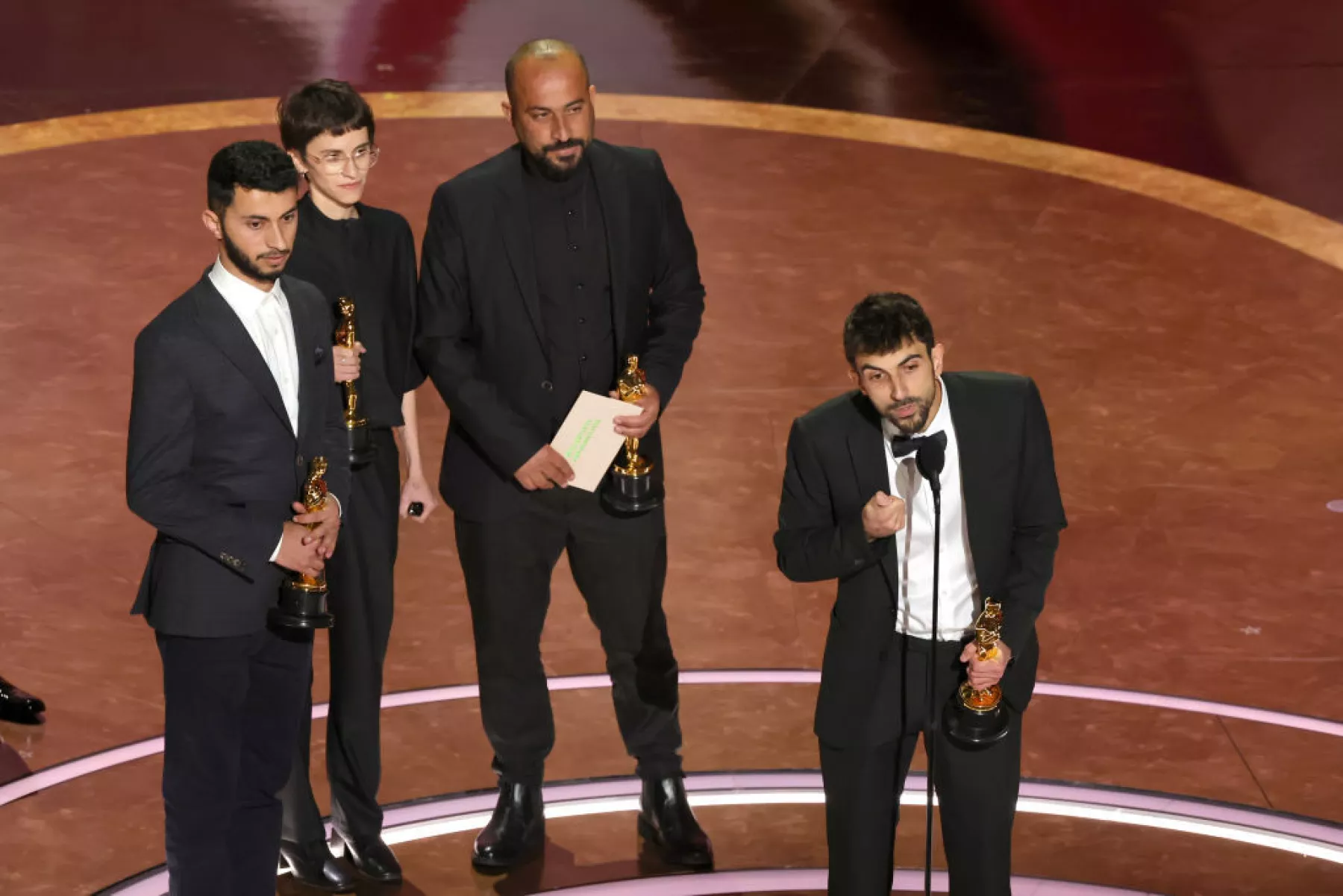 Que pare la violencia en palestina, piden ganadores del Oscar a Mejor Cortometraje