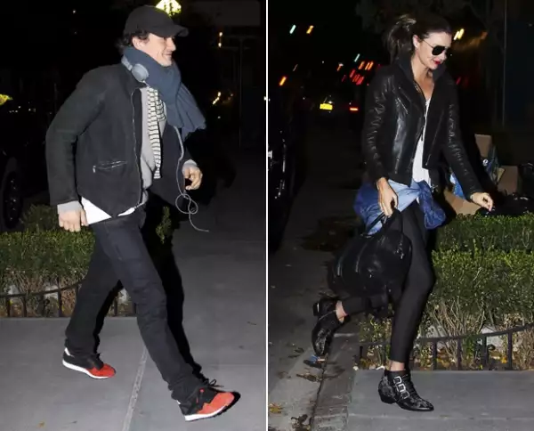 El actor y la modelo fueron vistos la noche de ayer entrando al departamento de Miranda en Nueva York. Él usaba la misma ropa que el día de hoy.