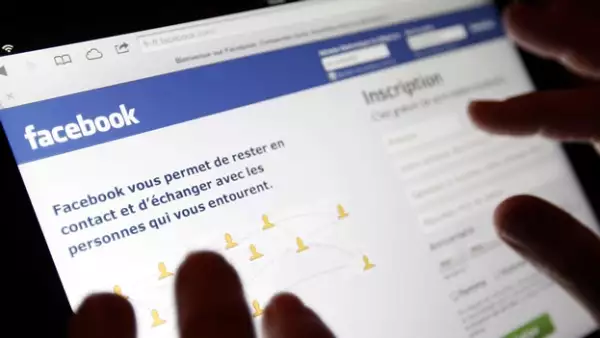 pantalla de facebook