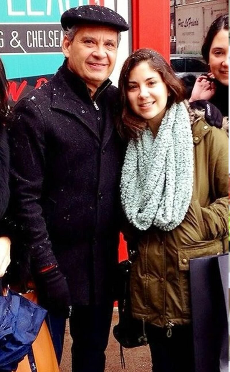 Déborah Garza y su papá