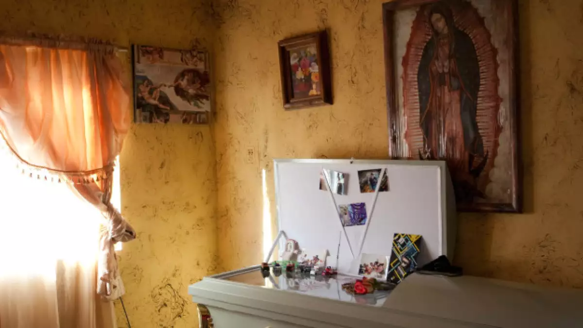 Velorio de una de las víctimas de la matanza en Ciudad Juárez