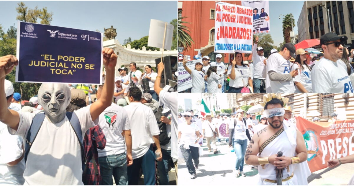 Trabajadores del Poder Judicial marchan en CDMX por desaparición de ...