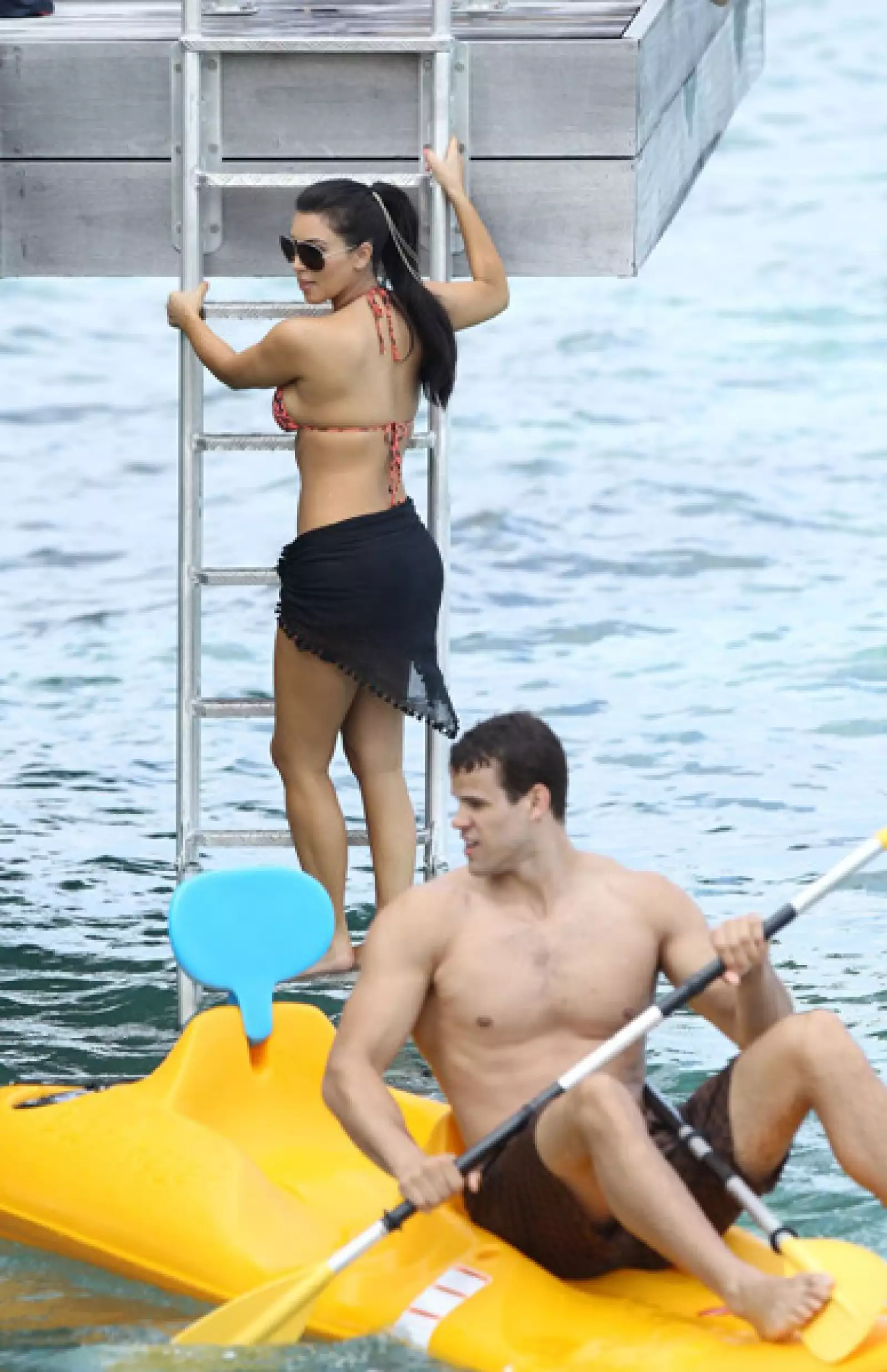 La enamorada pareja realizó diferentes actividades para relajarse.