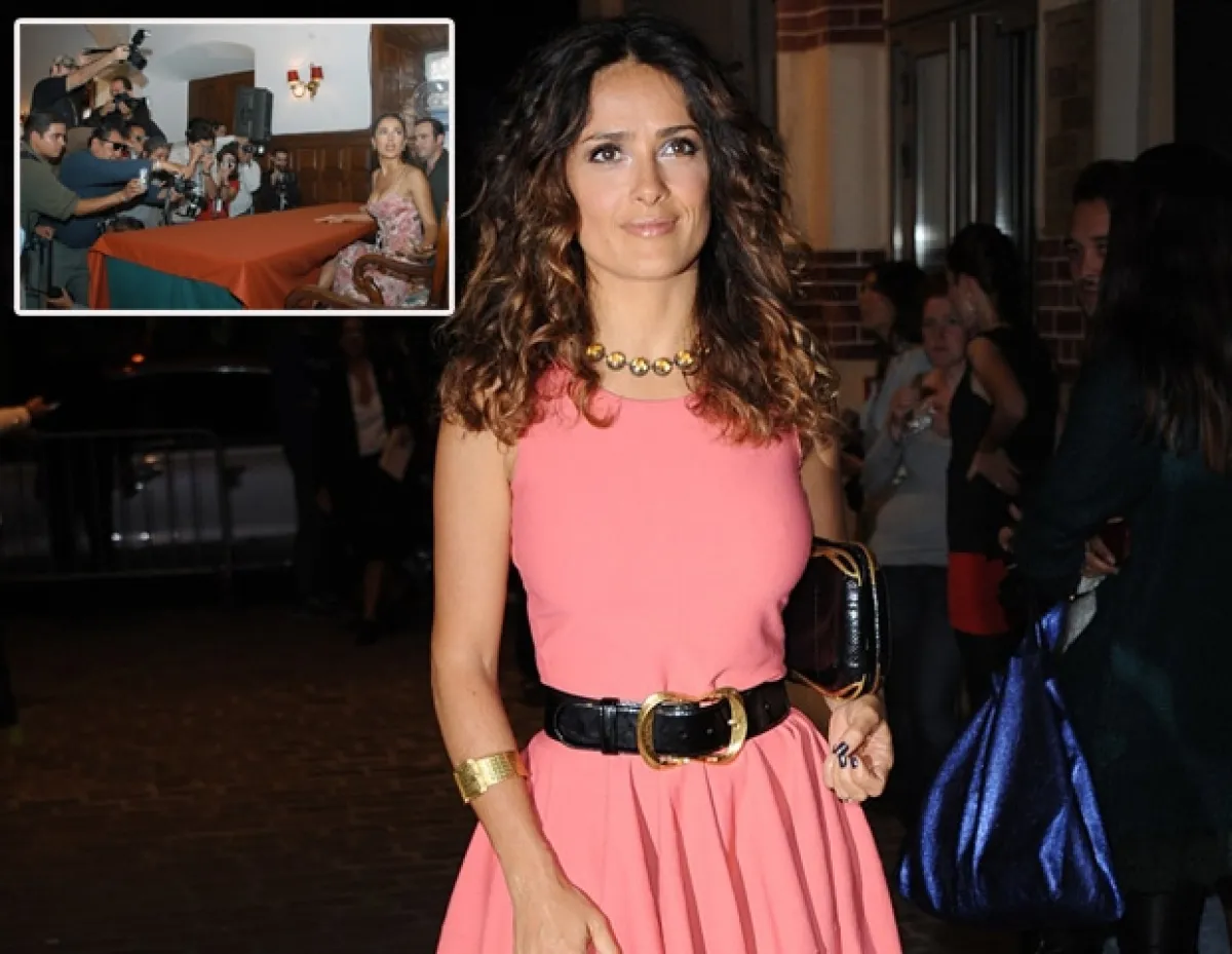 Salma Hayek estuvo en la primera edición del Festival de cine de Morelia.