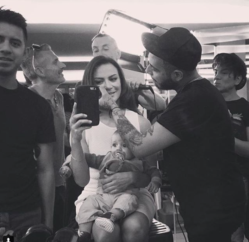 La actriz compartió esta foto junto a León a través de Instagram.