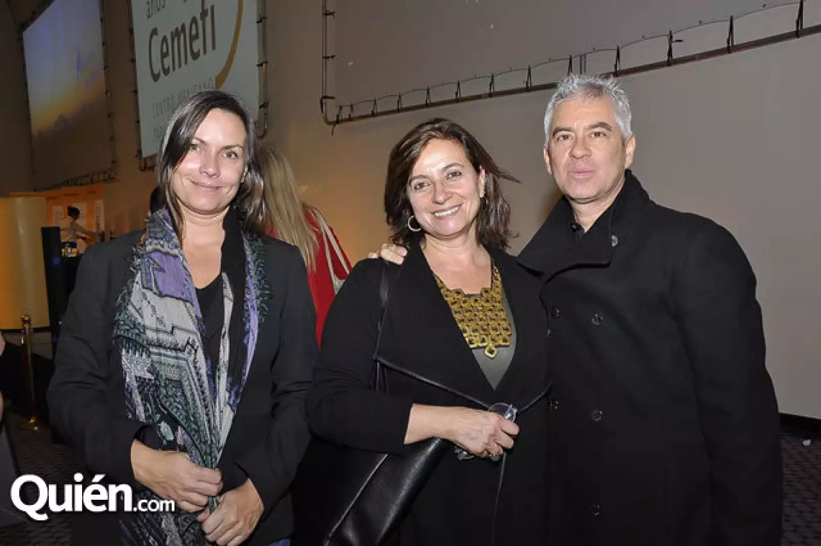 Nathalie Van Hauften, Magdalena Nicolini y Sergio Basáñez