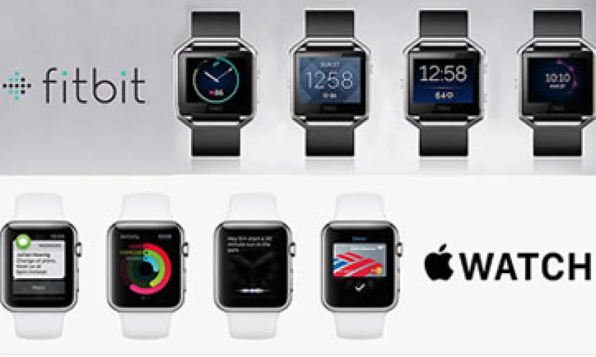 El Blaze tiene algunas de las características del Apple Watch. (Foto: Fitbit/Apple)