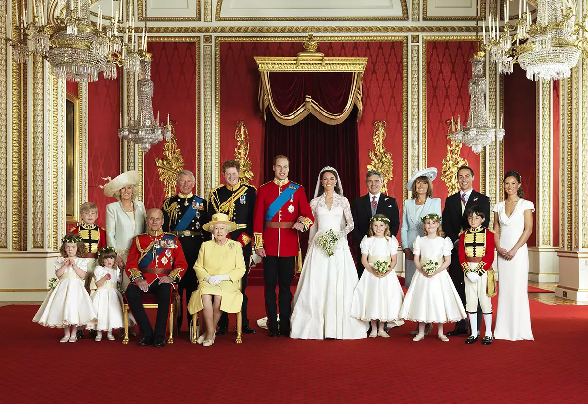 Official Portraits of the wedding of Prince William and Catherine Middleton, London, Britain - 29 Apr 2011