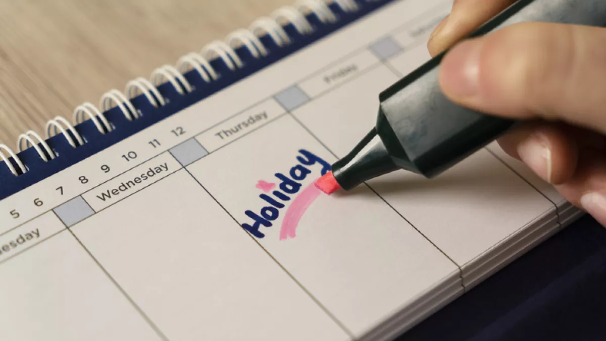 Fecha de vacaciones en el calendario