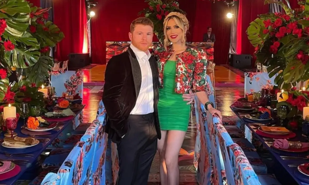 Saúl ‘Canelo Álvarez y su esposa Fernanda Gómez
