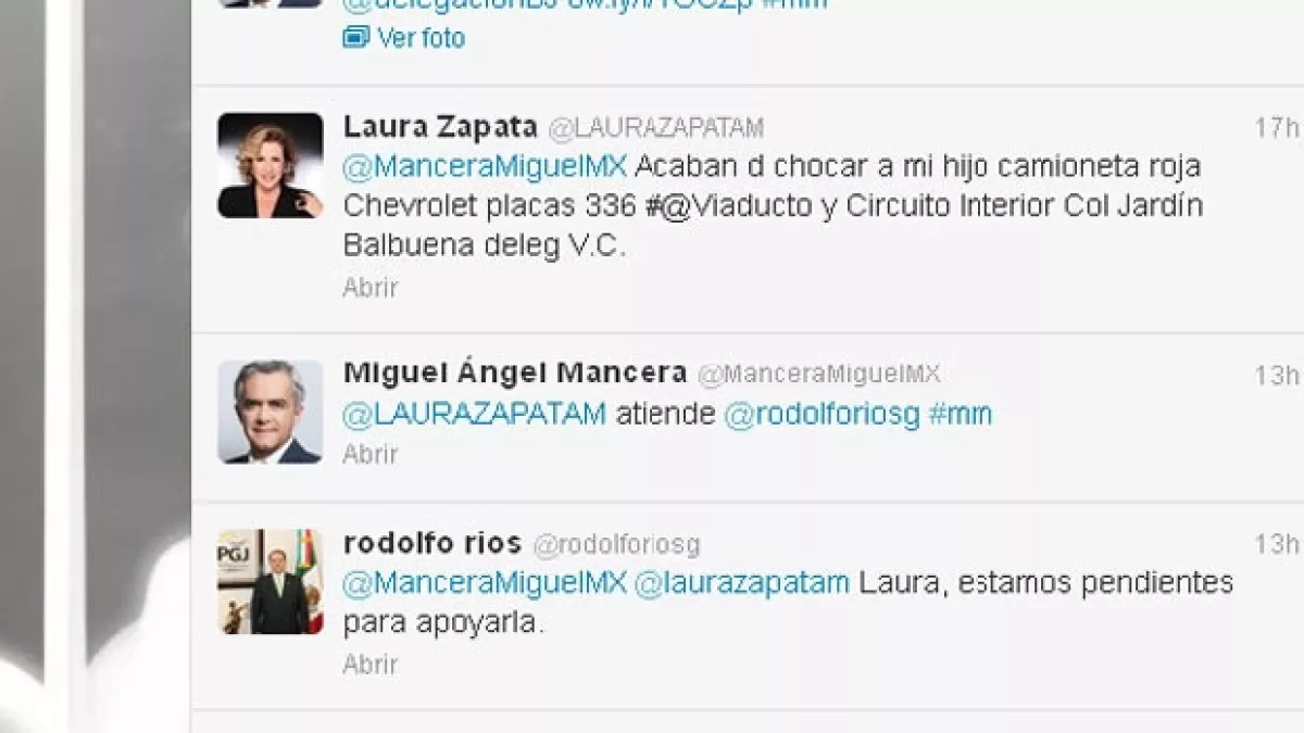 Estos fueron los mensajes entre Laura Zapata y Mancera.