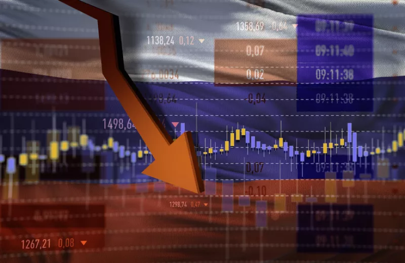 Concepto gráfica en descenso