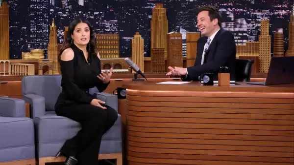 Salma Hayek y Jimmy Fallon