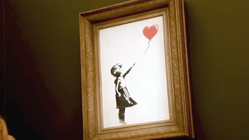 Girl with balloon, Bansky