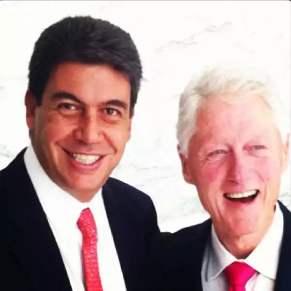 Con el ex presidente de Estados Unidos, Bill Clinton.