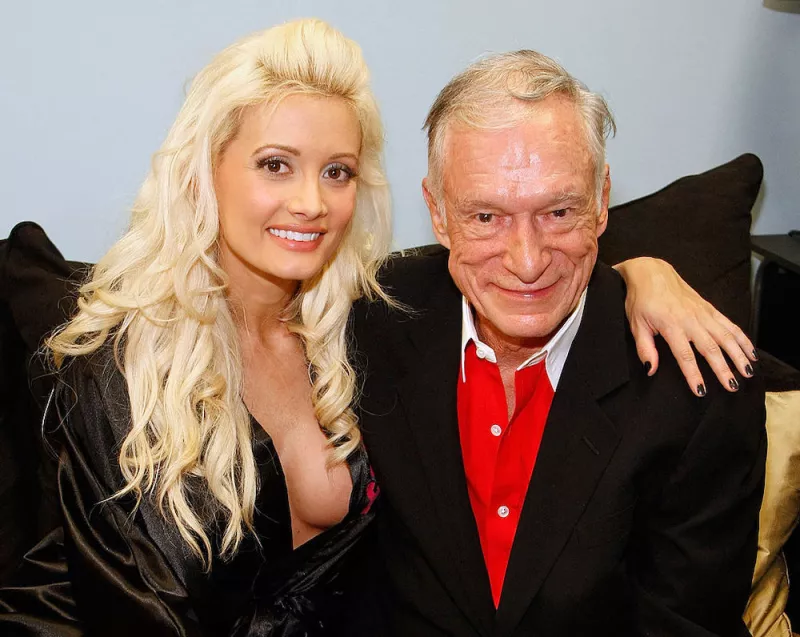 Hugh Hefner Visits Holly Madison At PEEPSHOW