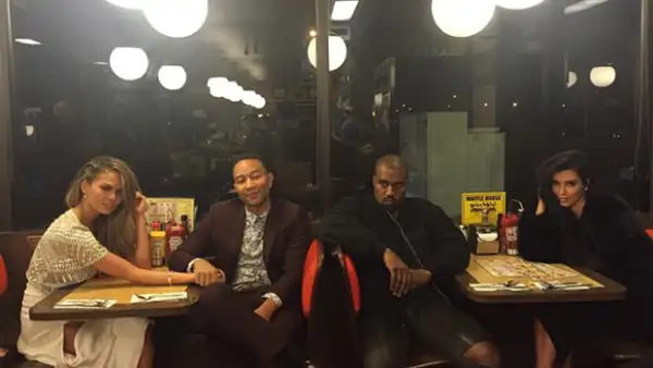 Ni el emocionante partido del domingo pudo cambiarle la expresión de la cara al rapero, quien fue captado por algunos fans con su ya famosa ‘Kanye face’.