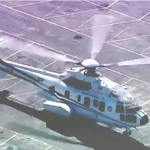 El papa Francisco arribó al helipuerto de Ecatepec en el Estado de México, a las 10:45 de la mañana.