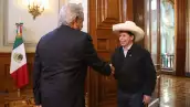 Andrés Manuel López Obrador recibió al presidente del Perú, José Pedro Castillo Terrones, con motivo de la reunión de la CELAC.