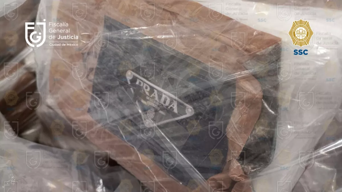 Los paquetes de cocaína venían marcados con las leyendas 'Prada' y 'Tesla'.