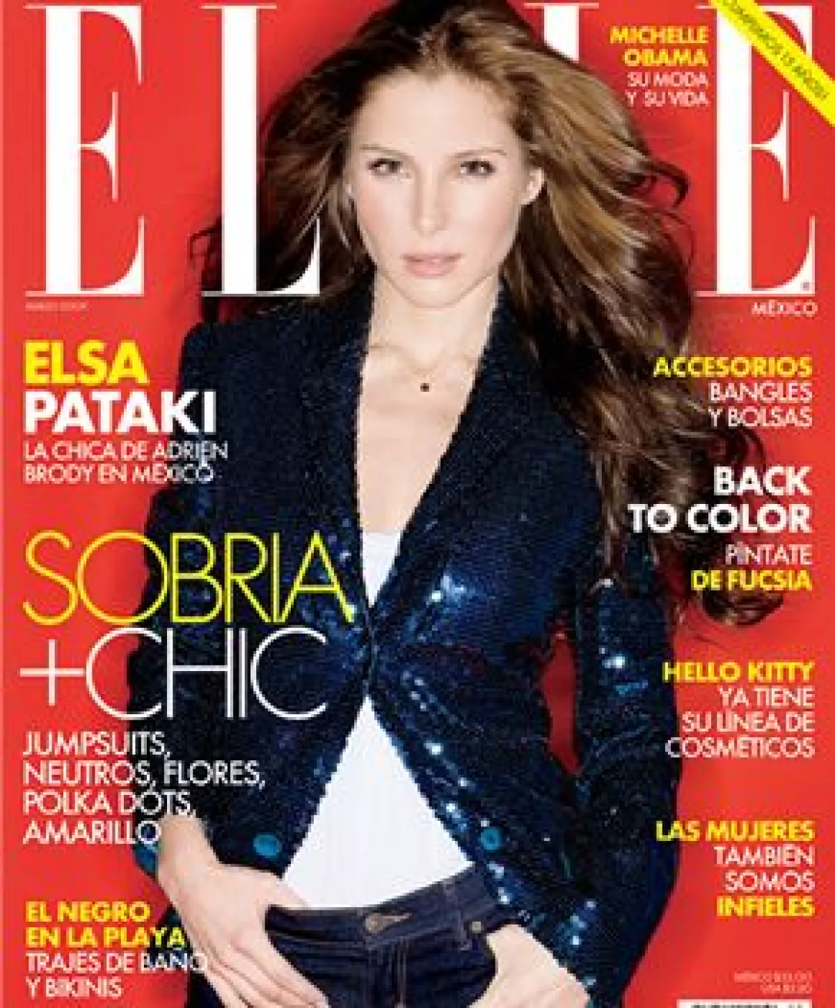 La modelo y actriz Elsa Pataky posó para la portada de la famosa revista de moda que se renueva.