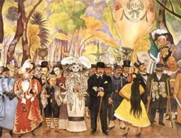 Diego Rivera fue otro artista mexicano que recurrió a "La Catrina" en sus murales.