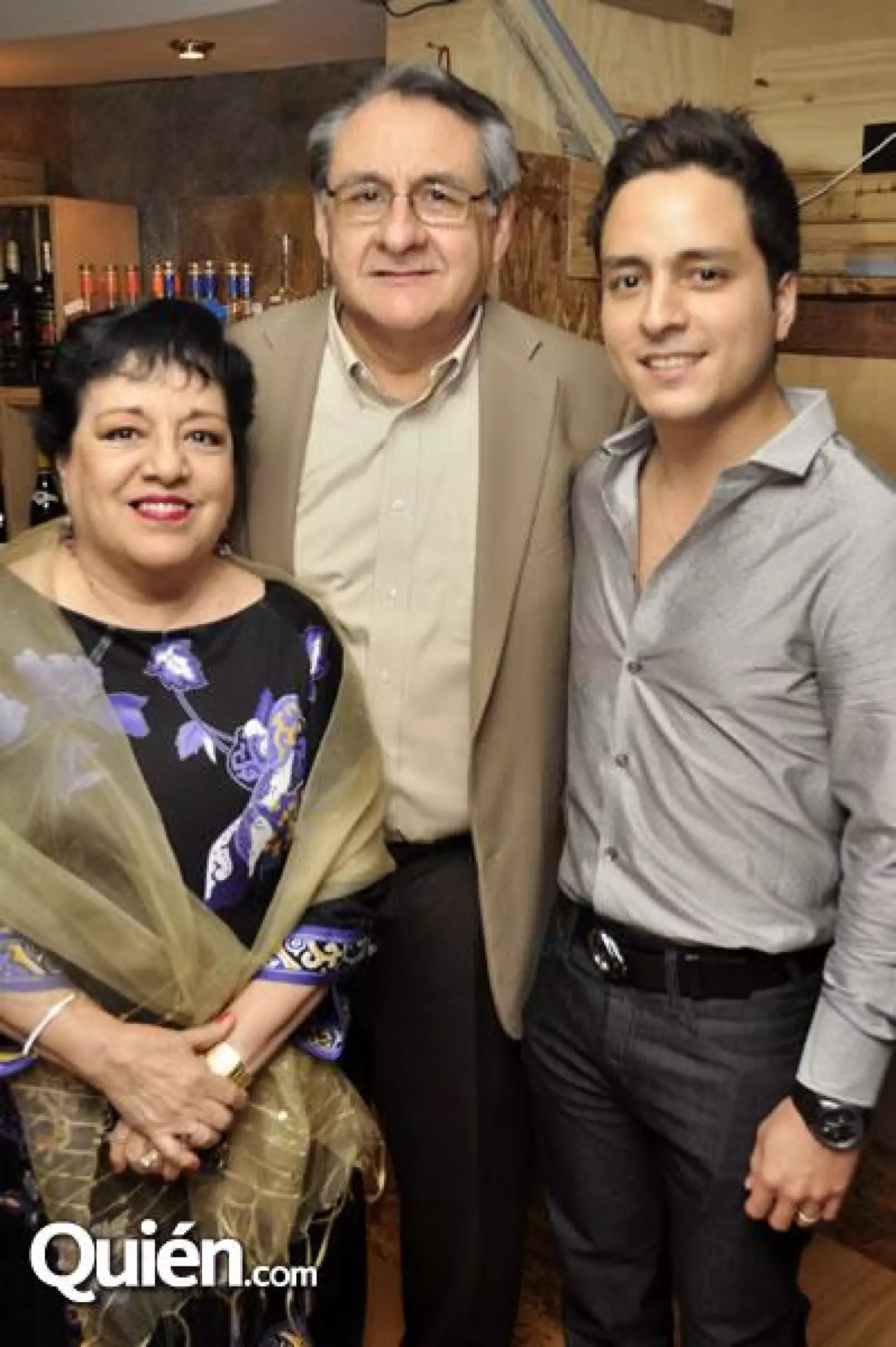Antonio Zárate,Pita Pérez de Zárate y David Zárate