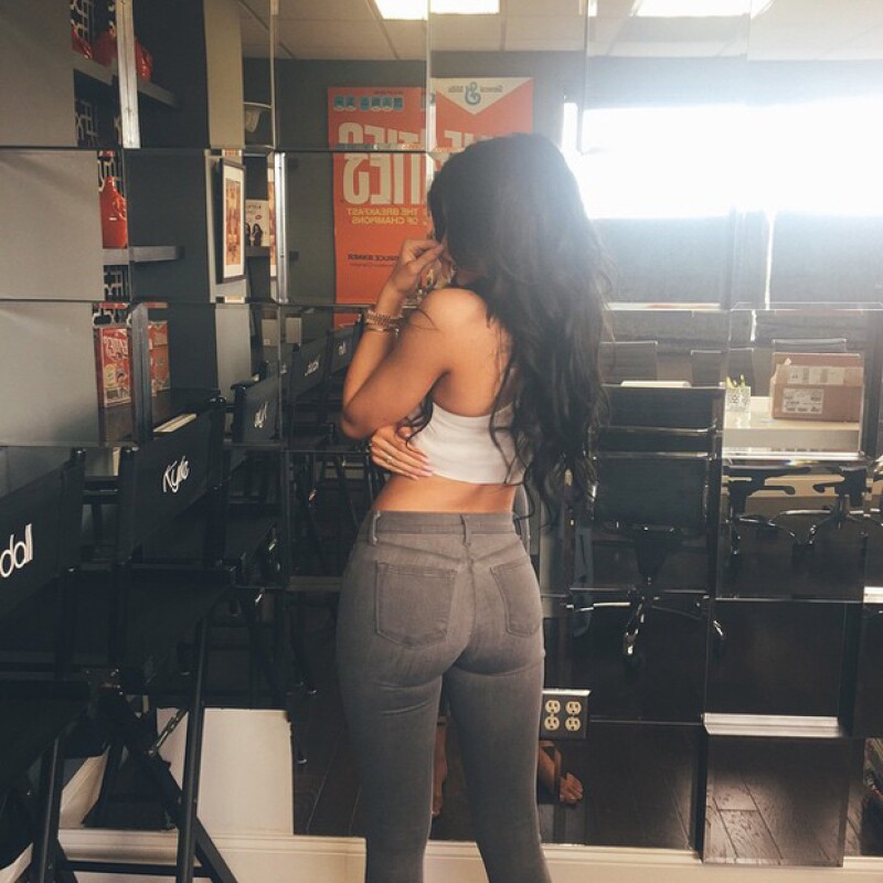 Hace unas semanas Kylie publicó esta sensual back selfie.