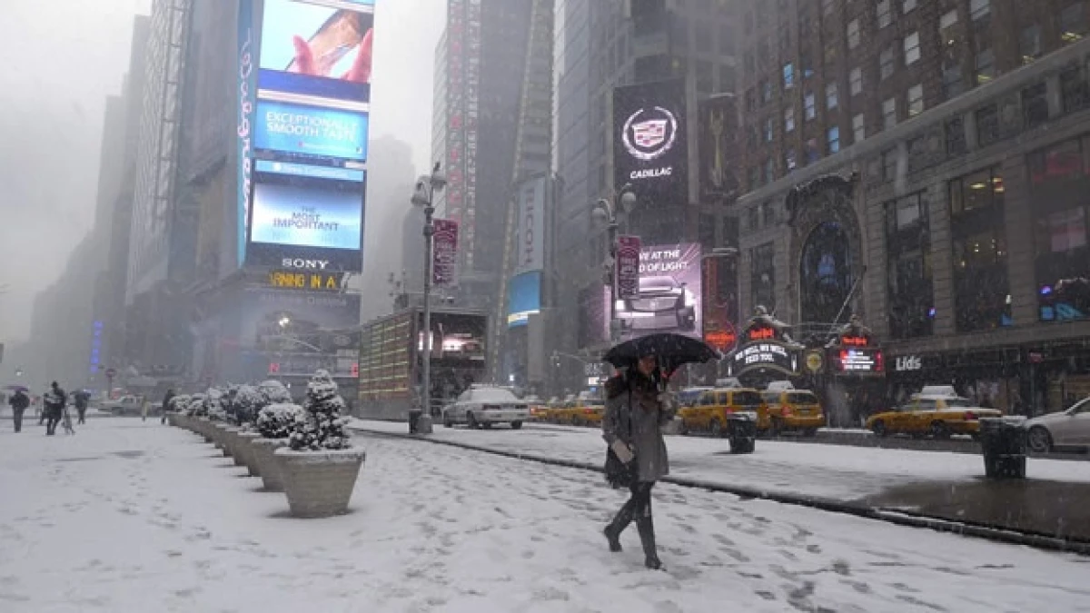 Tormenta costa este de estados Unidos