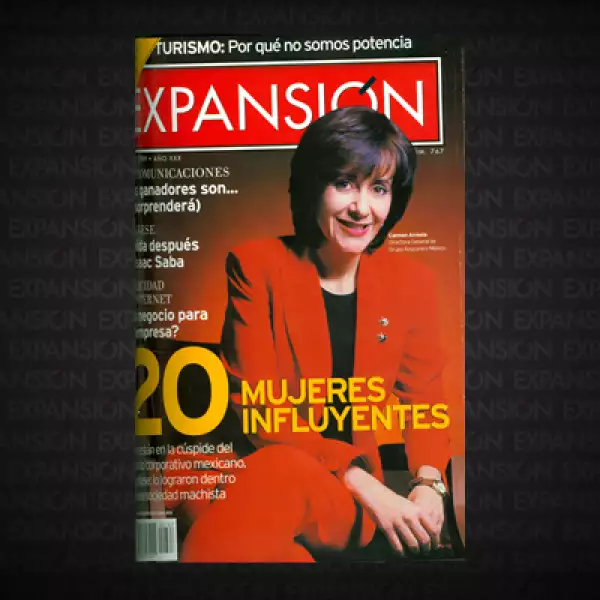 El antecedente ‘Las 50’ fue ‘20 mujeres influyentes’. No se trataba de un ranking -ni pretendía serlo-, sino de una muestra representativa de ejecutivas en ascenso. La directora general de Grupo Azucarero México, Carmen Arreola, formaba parte de la lista.