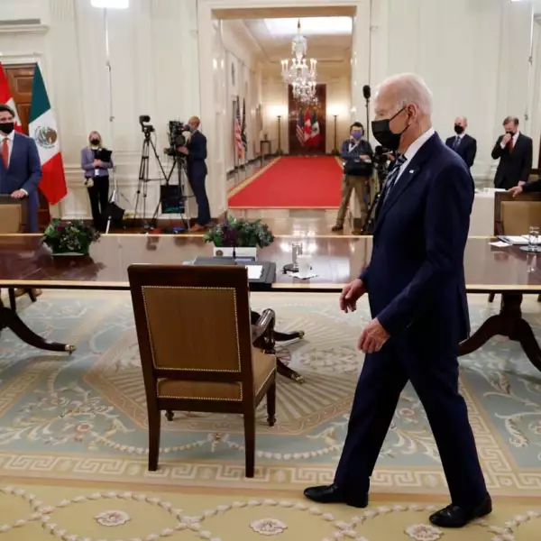 U.S. President Biden hosts leaders of Canada and Mexico at White House in Washington