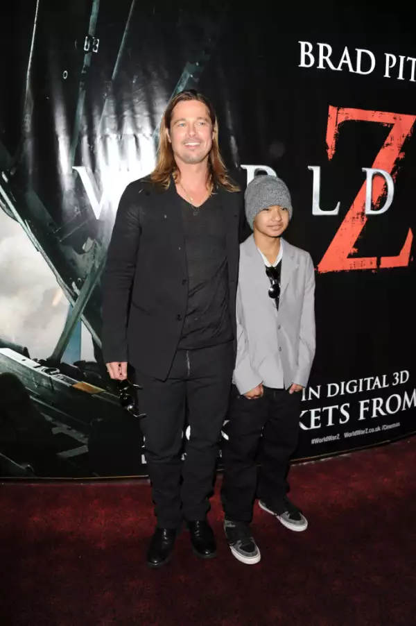 Brad Pitt y Maddox 